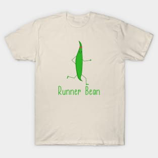 Funny Kawaii Runner Bean Graphic Running Gift T-Shirt